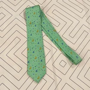 Bird Dog Bay Green Silk Golf Tie